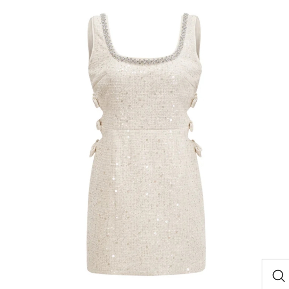 Elegant Cream Mini Dress